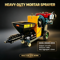 Nouvelle machine à projeter du mortier de première classe avec fonction de plâtrage et pompe à béton et moteur 220V/380V certifiée ISO CE