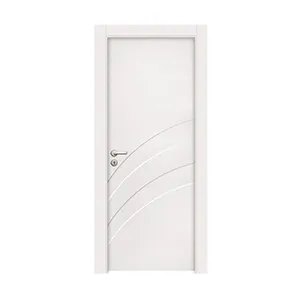 China WPC door supplier Cheap price WPC door white bathroom polymer door