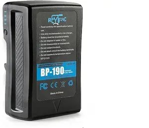 Batteria fotocamera 190Wh 13400mAh V installazione/V blocco batteria funzione compatibile caricabatterie rubinetto