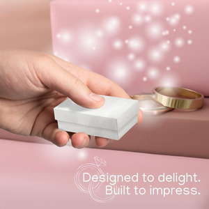 Bông Đầy Hộp Quà Tặng Vòng Đeo Tay Bông Tai Mặt Dây Giáng Sinh Ủng Hộ Đảng Ngày Valentine Hộp Đồ Trang Sức Bán Buôn Với Nắp Đậy - Product Image 5