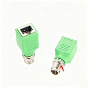 Adattatore Ethernet Industriale M12 X Code 8 Pin Maschio RJ45 Schermato con Cavo, Contatti in Rame Placcato Oro, Alloggiamento in PVC per Automazione - Product Image 2