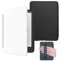 Casing Kulit PU Khusus untuk Kindle Generasi ke-12 6 Inci 2026 Youth Edition, Penutup Pelindung E-Reader dengan Bagian Belakang Keras dari PC