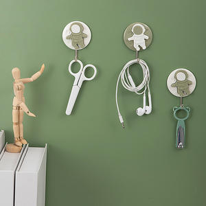 Crochet mural d'astronaute de dessin animé moderne adhésif fort crochet de porte sans poinçon créatif mignon <span class=keywords><strong>autocollant</strong></span> suspendu de cuisine en plastique - Product Image 3