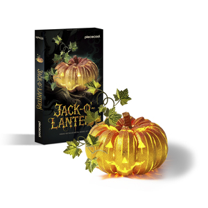 Kit de modèle en métal Jack-O'-Lantern de <span class=keywords><strong>Piececool</strong></span>, puzzle en métal <span class=keywords><strong>3D</strong></span>, jouets éducatifs, cadeau d'Halloween pour une utilisation décorative - Product Image 1