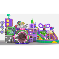 Château gonflable éducatif pour enfants de haute qualité, marque Dola, pour usage commercial en intérieur, parc d'attractions, garantie 1 an, capacité supérieure à 100 joueurs