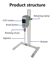 Mezclador Electrónico de Velocidad Constante de Grado Industrial AM400W-H S1 de 60L para Trabajo Continuo, para Laboratorio, Alimentos y Procesamiento de Cosméticos