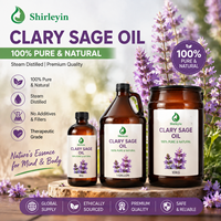 Vente en gros d'huile essentielle de sauge sclarée 100% pure naturelle, écologique, de qualité cosmétique, pour bougies, massages et aromathérapie
