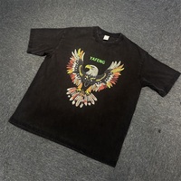 T-shirt ample personnalisé pour homme, 100% coton, coupe oversize, épaules tombantes, impression sérigraphique et logo brodé