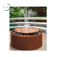 Cascade enchanteresse Oasis Corten fontaine à eau fontaine à cascade rouillée en acier extérieur rideau en acier corten caractéristique d'eau
