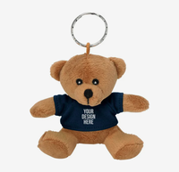Logo personnalisé Mini Ours en Peluche Porte-clés Cadeau Promotionnel Événement d'Entreprise Jouet Animal en Peluche Doux