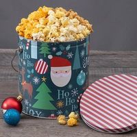 Cadeau Offre Spéciale en métal de qualité alimentaire 0.5/1/2/3.5/6.5 gallons seau à pop-corn conteneur de boîte de conserve pour emballage pour stockage de pop-corn