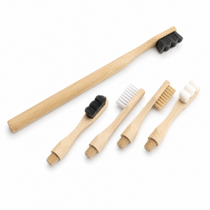 <span class=keywords><strong>Brosse</strong></span> à dents en bambou 100% biodégradable avec têtes interchangeables, <span class=keywords><strong>brosse</strong></span> à dents écologique réutilisable - Product Image 2