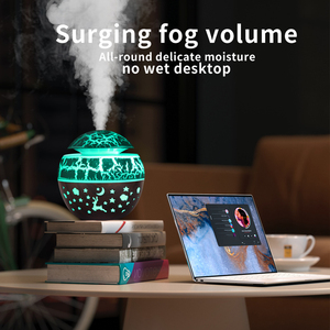 USB mini siêu âm tạo độ ẩm humidistat hạt gỗ RGB LED chiếu sáng hoạt động siêu yên tĩnh xách tay hộ gia đình Máy tính để bàn 1 năm - Product Image 3