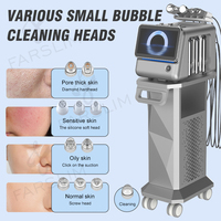Appareil de soin du visage haut de gamme 8 en 1, oxygénation, rajeunissement de la peau, hydrodermabrasion, nettoyage en profondeur par bulles, microdermabrasion