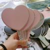 diamond heart mirror