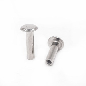 Rivets à tête plate creuse en gros, rivets aveugles OEM en aluminium, acier ou acier inoxydable, argenté, blanc, TIA Metal - Product Image 1