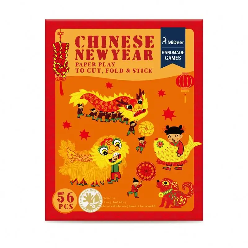 MIDEER MD0063 Chinese New Year Paper Play fördern eltern-kind-interaktion, freundschaft, kinder praktische fähigkeit