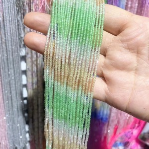 <span class=keywords><strong>Perles</strong></span> en pierre œil-de-chat rose et blanche pour artisanat DIY – pour la confection de bracelets, colliers, bracelets de poignet ; également utilisables comme accessoires - Product Image 3