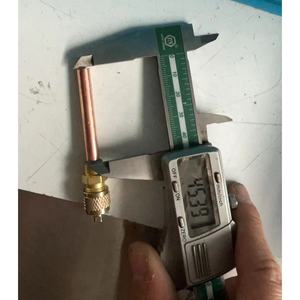 Bas prix <span class=keywords><strong>gaz</strong></span> réfrigérant réfrigérateur partie cuivre R134a R404a <span class=keywords><strong>R290</strong></span> 75mm Ac vanne d'accès vanne à broche de charge à vendre - Product Image 6