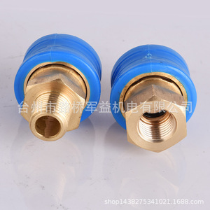 Conector de cobre Sinuoda de 1/4 pulgada con revestimiento de plástico azul para accesorios de máquina de limpieza con pistola de agua - Product Image 4