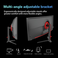 Monitor LED curvo para juegos de 38 pulgadas Envío rápido 3840*1600 100HZ KVM PBP NEGRO IPS Monitor de oficina