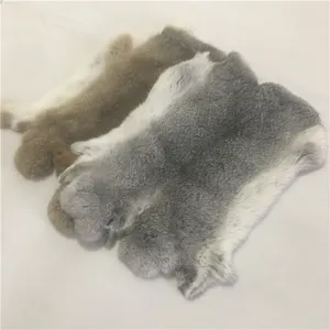 Chinese Thick Hairs Dyed Natural Colors Rabbit Fur