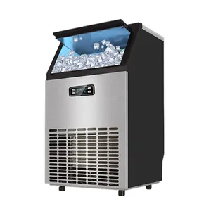 Buz yapım makinesi 60kg otomatik ev ticari küçük buz küpü blok yapma makinesi buz yapım makinesi makine için iş satış gıda içecek