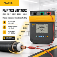   Testeur de résistance d'isolement haute tension 1550C 5kV pour câbles de moteur et transformateurs, 20W, garantie 1 an
