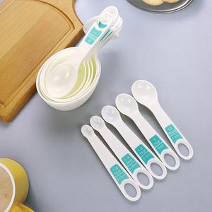 Kitchen Baking <b>Measuring</b> Set Multi Purpose 12 Pieces White Nesting Plastic <b>Measuring</b> <b>Spoon</b> and <b>Measuring</b> Cup Sets - Product Image 5