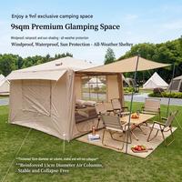 Tentes de camping gonflables OEM en gros avec pompe, installation facile, imperméables, résistantes au vent, pour 4 saisons, cabane Oxford, une chambre