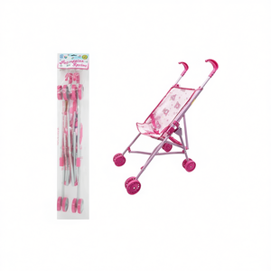 Poussette pliable rose Sprint pour poupées avec roues pour jouets - Product Image 2