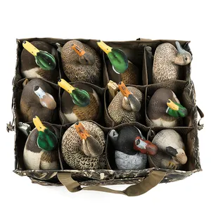 Outdoor Hunting Waterfowl Blind camo 12 goose duck decoy slot bag