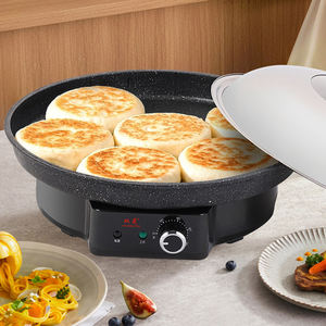 Plancha Eléctrica Antiadherente de 55 cm, 3200 W, con Control de Temperatura Ajustable, para Crepas, Panqueques, Filetes y Pizza - Product Image 1