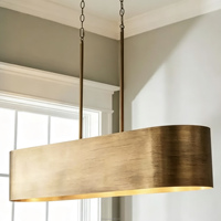 Luminaires suspendus en laiton, lustres de cuisine en cuivre pour la maison, personnalisation directe usine, luminaire de salon