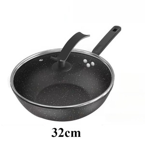 Sartén Antiadherente <span class=keywords><strong>de</strong></span> Fondo Plano Universal para Cocina <span class=keywords><strong>de</strong></span> Inducción y Estufa <span class=keywords><strong>de</strong></span> Gas, <span class=keywords><strong>Wok</strong></span> Chino sin Humo para Hogar y Hotel - Product Image 5