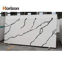 Dalle de pierre de quartz Horizon 93% cristal de quartz naturel composite matériau de construction durable pour comptoir de surface d'îlot de cuisine