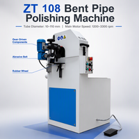 ZT Ponceuse orbitale pour tubes en cuivre, moteur de polissage de roulements, système d'extraction de poussière pour polissage miroir de tubes métalliques, longue portée
