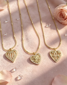 Exquisito Diseño de Joyería para Mujer, Collar con Colgante de Corazón con Circonita Blanca, Precio al por Mayor, para Uso Diario - Product Image 5