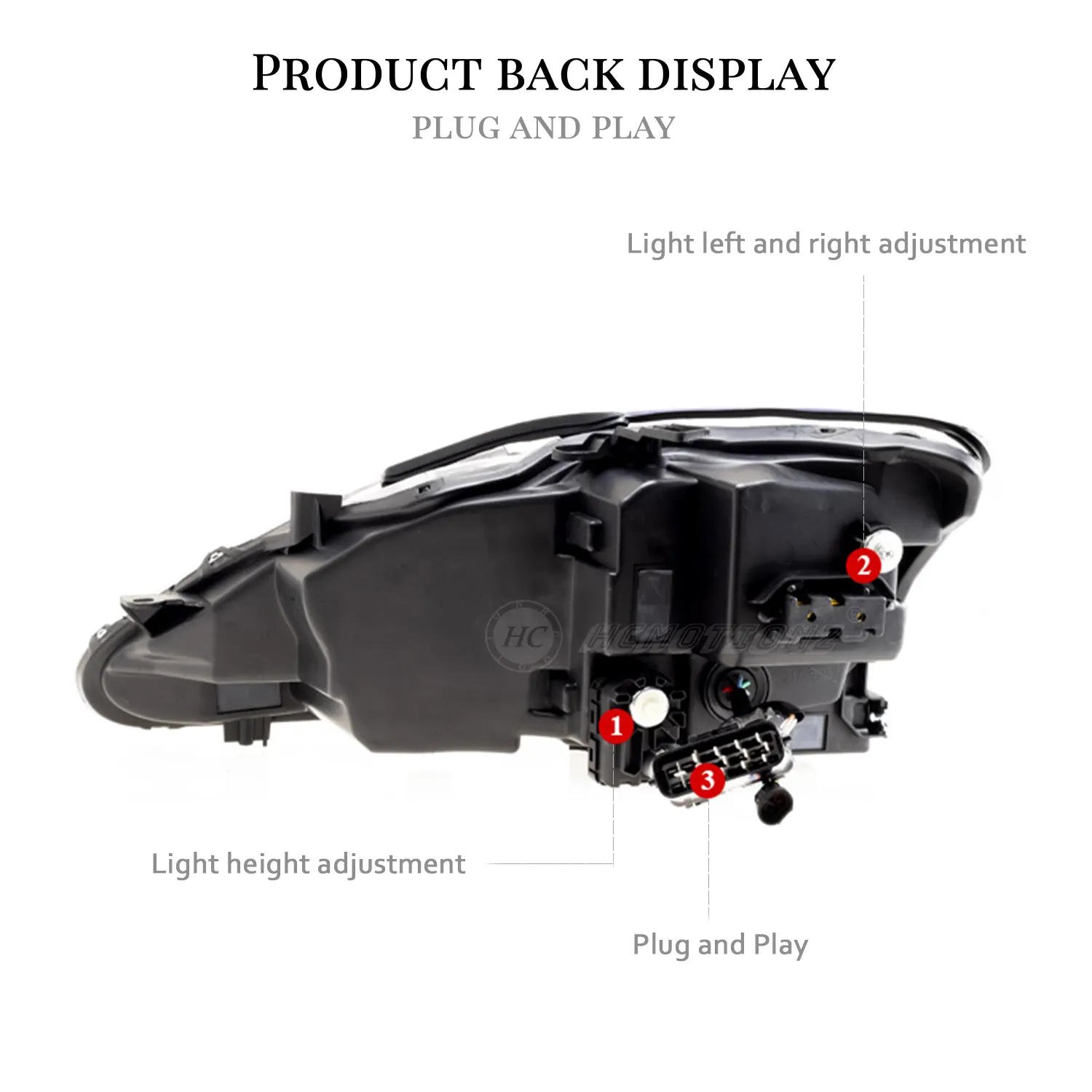 HCMOTIONZ Lançamento de fábrica de animação DRL IS350 C ISF IS 220d faróis dianteiros 2006-2013 LED para Lexus IS250