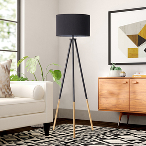 <span class=keywords><strong>TYSON</strong></span> Lampadaire à LED noir avec fonction d'éclairage Salon et chambre à coucher Lampadaire simple Lampadaire sur pied - Product Image 1