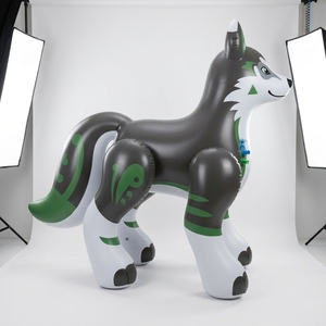 MythAnimalCreate Feral Kurosuke Juguete Inflable de PVC con Cabeza de Peluche, Pequeño Repuesto - Product Image 2