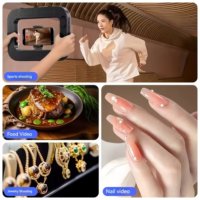 Excellent éclairage annulaire LED pour vidéastes, lumière selfie 5600K, stabilisateur vidéo pour smartphone avec télécommande pour le tournage