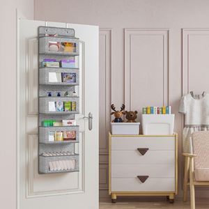 Custom Size Hanging Wall Organizer - 5 Transparent Pockets for Sundries/Magazine/Toiletries - Product Image 4