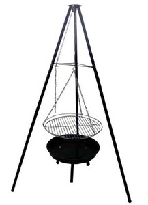 Grille à casseroles de 18 pouces avec chaîne en fer pour <span class=keywords><strong>barbecue</strong></span> et cuisine en plein air - Product Image 2