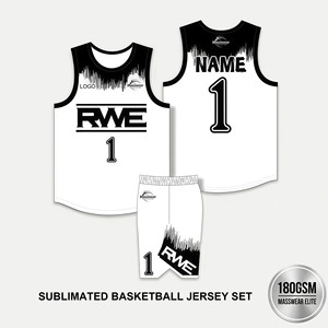 Uniformes de Baloncesto Juveniles Elite, Camisetas de Baloncesto Sublimadas Personalizadas, Malla Transpirable de 180 g/m², Absorbe la Humedad, 100 % Poliéster de Alta Calidad - Product Image 1