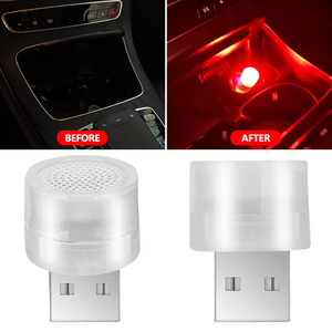 Luz LED USB para Portavasos, Lámpara de Lectura Portátil con Protección Ocular para Auto, Viajes y Oficina - Product Image 1