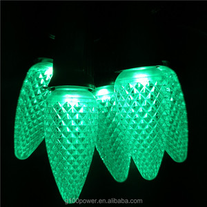 Christmas Holiday <strong>Lights</strong> <strong>String</strong> Bulb <strong>C9</strong> <strong>LED</strong> <strong>Light</strong> Bulbs Plastic Strawberry Decorative Outdoor Lighting - Product Image 3