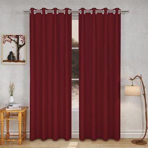 Ensemble de 2 rideaux occultants marron de haute qualité 10 couleurs thermiques multiples pour fenêtre de chambre à coucher et de salon - Product Image 1