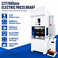 Presse plieuse CNC électrique à servo simple de haute précision 12T 600mm, compacte, pour tôles, fournie directement par l'usine