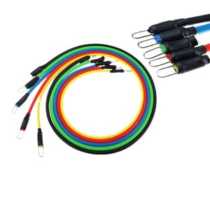 Zjfit đàn hồi 11pcs Latex kháng ban nhạc ống thiết lập 5 cấp độ heavy duty có thể điều chỉnh phòng tập thể dục tập thể dục Workout Hot Bán - Product Image 6